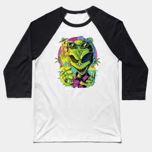 alien chilling Baseball T-Shirt